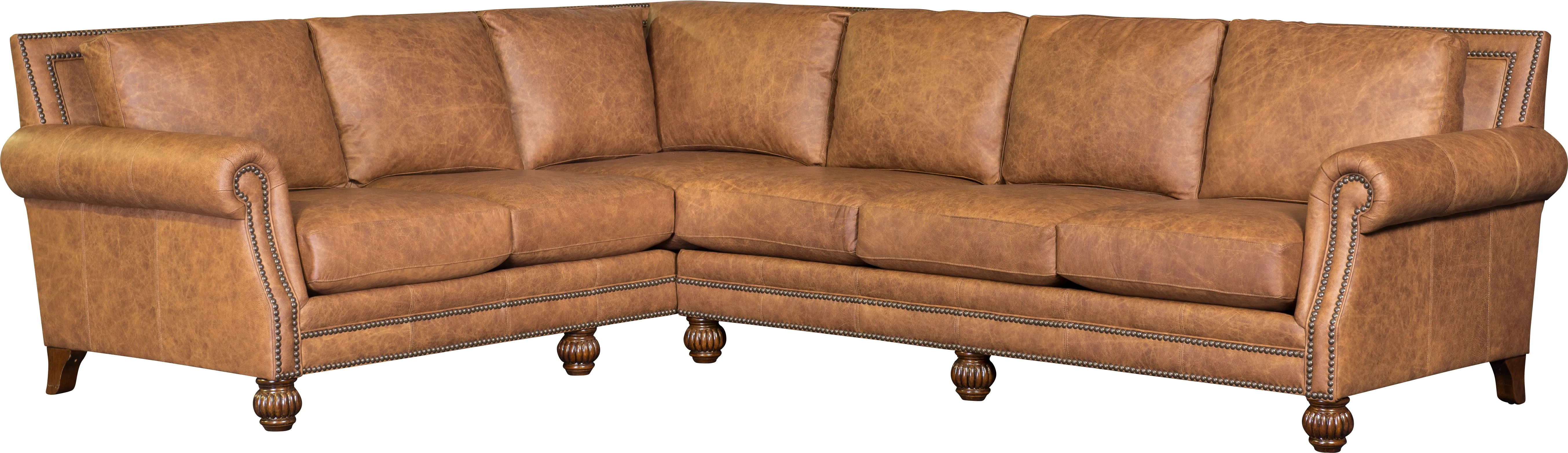 Omaha Whiskey Western Leather Sectional