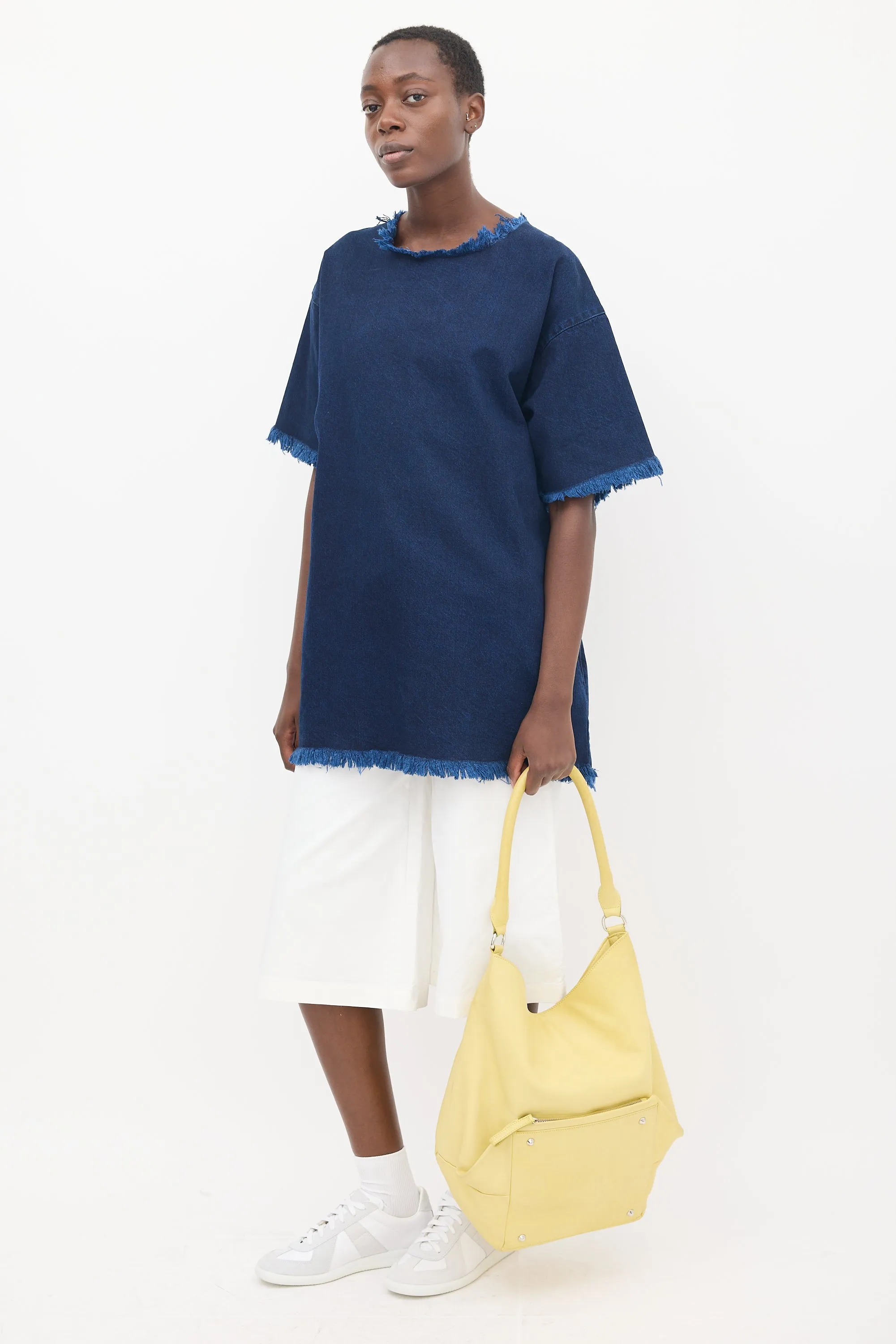 Yellow Leather Shoulder Bag