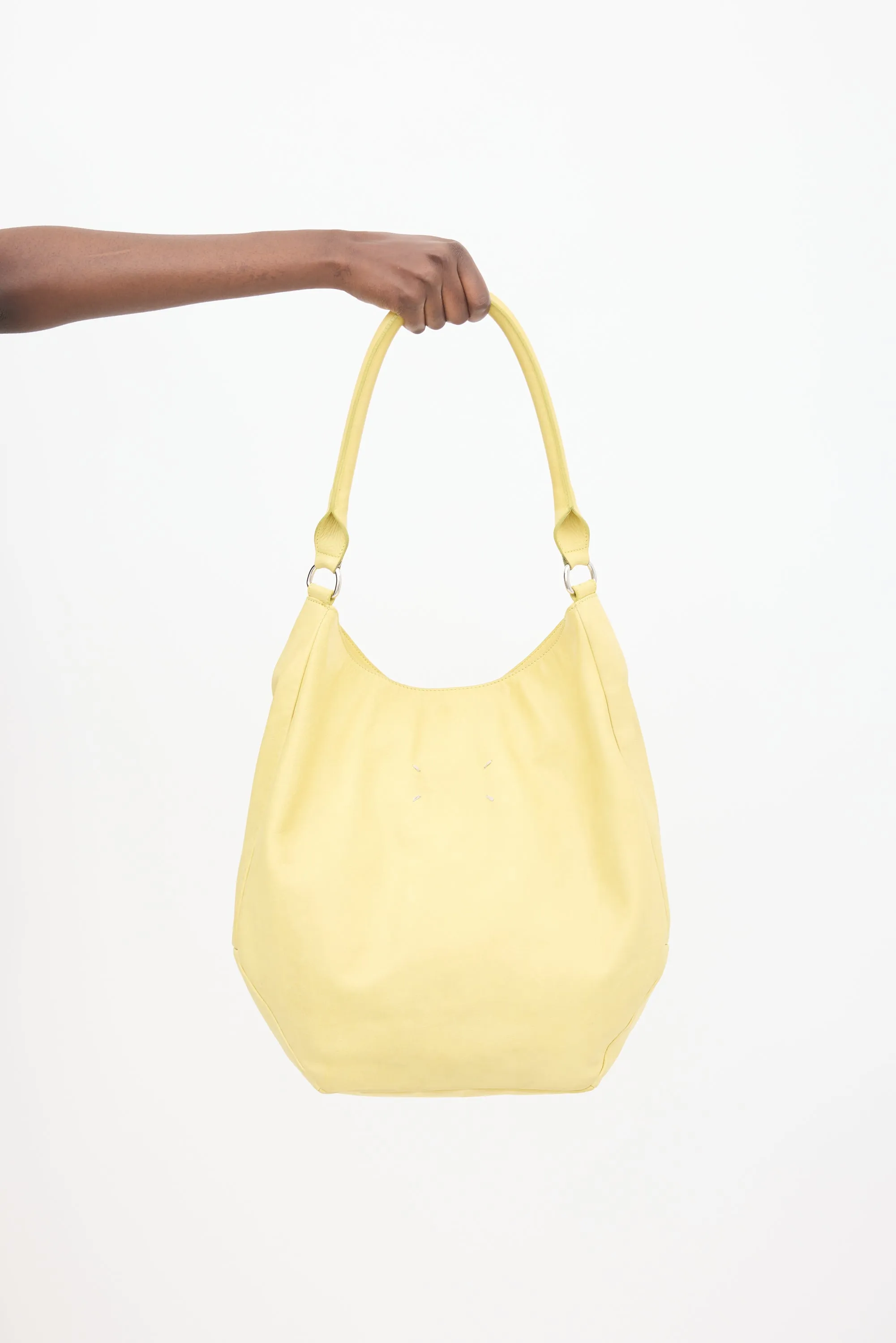 Yellow Leather Shoulder Bag
