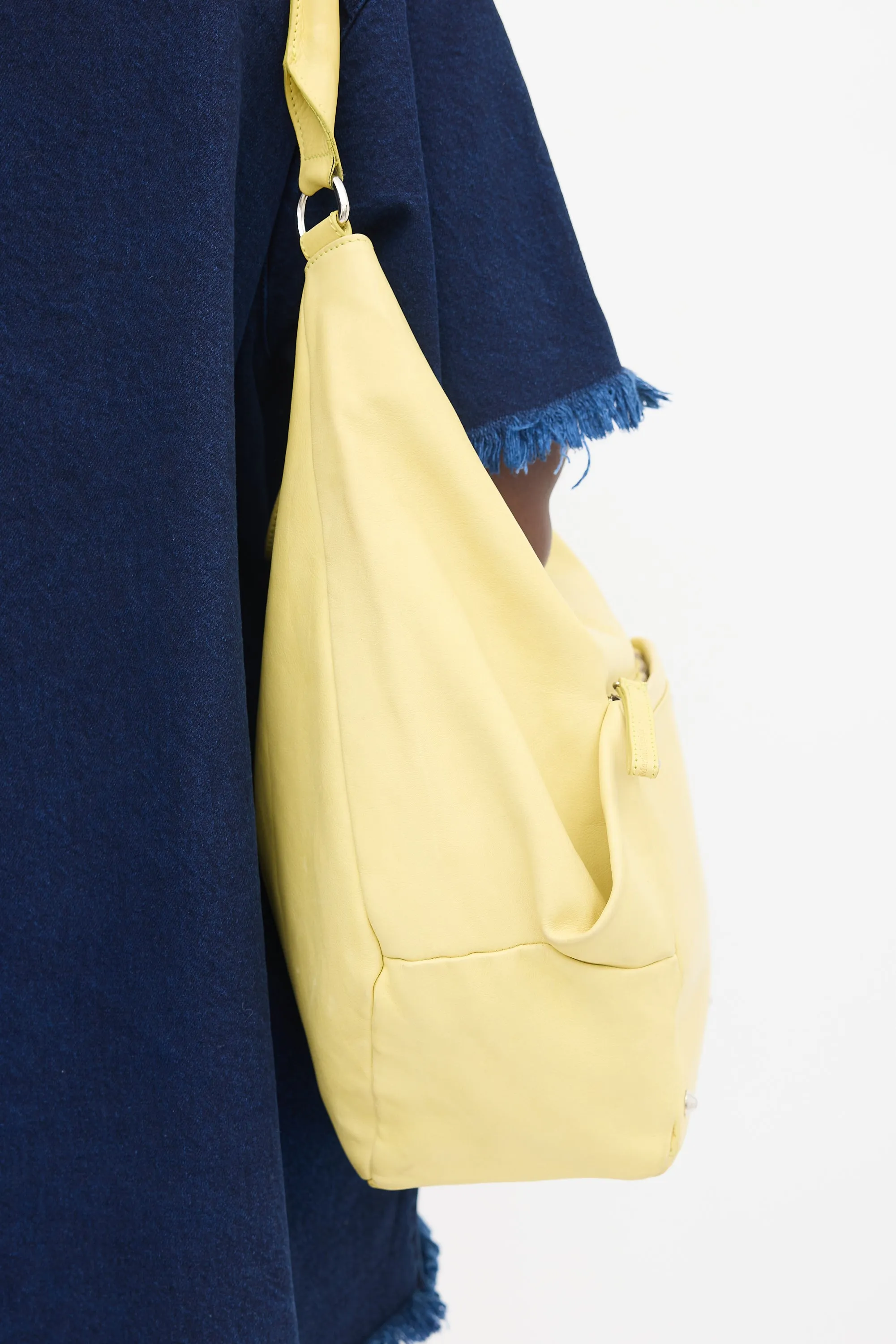 Yellow Leather Shoulder Bag